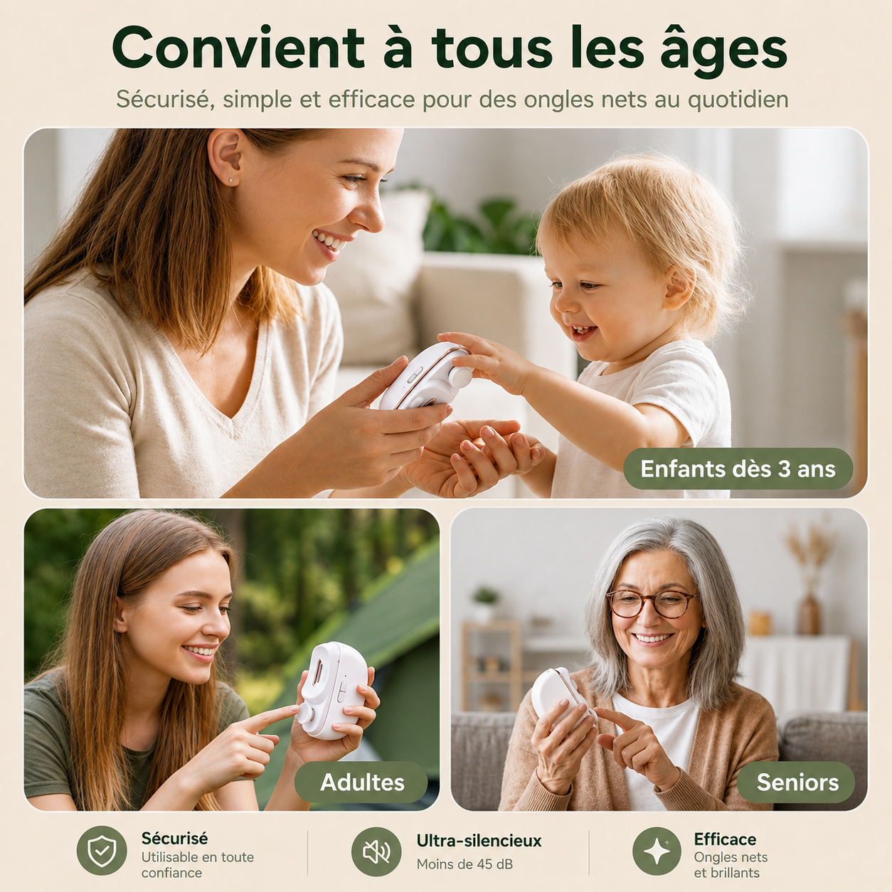 NailZen™ — Coupe-ongles électrique pour enfants et parents