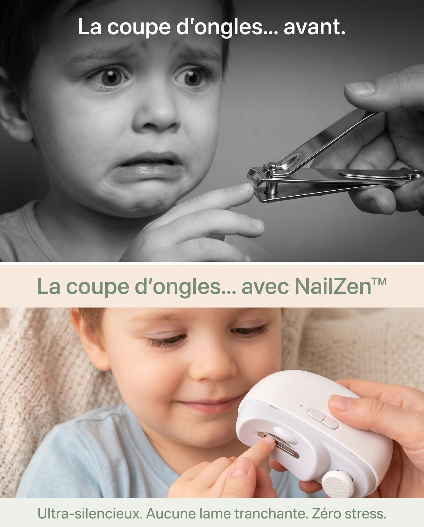 NailZen™ — Coupe-ongles électrique pour enfants et parents